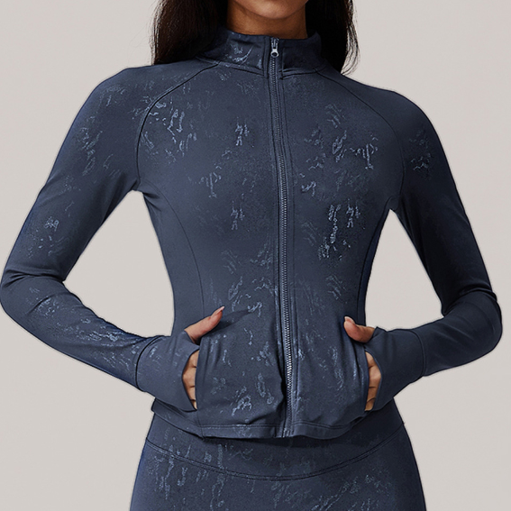 Silver Quick Drying Tight Long Sleeve Running Top Breathable Nude Feel Training - Yara fashion Yara fashion 35.99