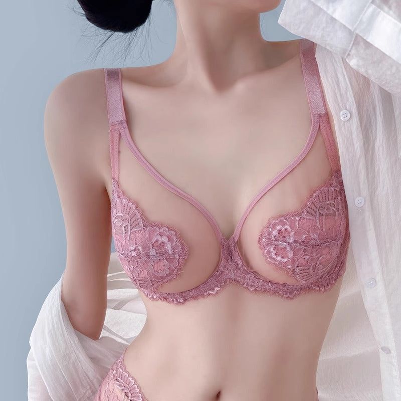 Thin Suit Push Up Full Cup Breast Holding Anti-sagging Ultra-thin Bra