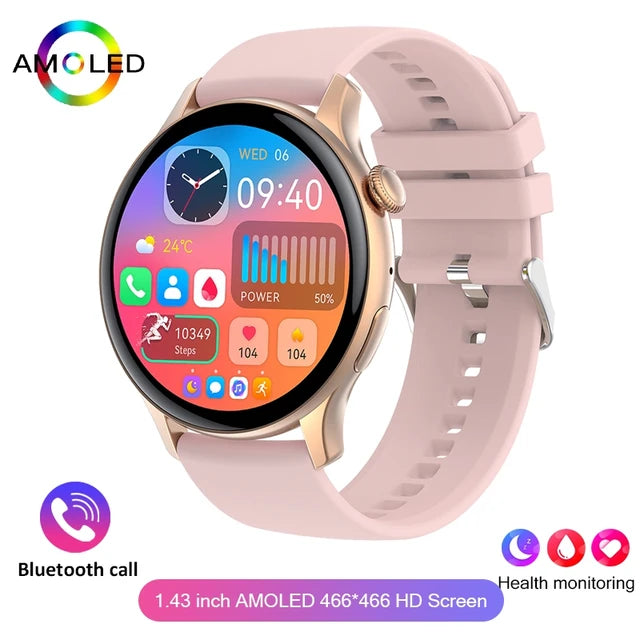 2024 True AMOLED Smart Watch Ladies Screen Always Show Time 466*466 HD Health Tracker Voice Calling Smartwatch Women For Xiaomi - Yara fashion  33384928 2024 True AMOLED Smart Watch Ladies Screen Always Show Time 466*466 HD Health Tracker Voice Calling Smartwatch Women For Xiaomi 