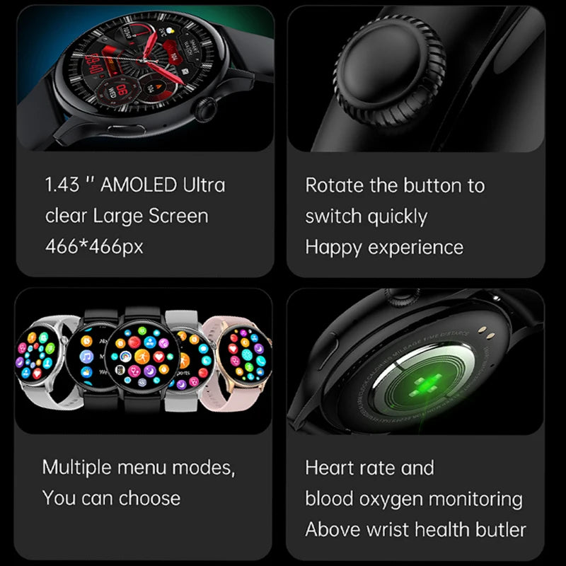 2024 True AMOLED Smart Watch Ladies Screen Always Show Time 466*466 HD Health Tracker Voice Calling Smartwatch Women For Xiaomi - Yara fashion  75889496 2024 True AMOLED Smart Watch Ladies Screen Always Show Time 466*466 HD Health Tracker Voice Calling Smartwatch Women For Xiaomi 