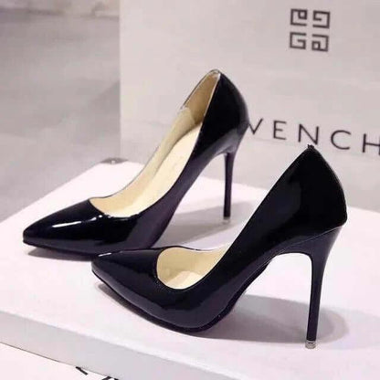 2024 Nude Pumps for Women High Heel Shoes Female Fashion Patent Leather Sexy Pointed Toe Thin Heel Wedding Shoes Plus Size 34-44 - Yara fashion  56280488 2024 Nude Pumps for Women High Heel Shoes Female Fashion Patent Leather Sexy Pointed Toe Thin Heel Wedding Shoes Plus Size 34-44 