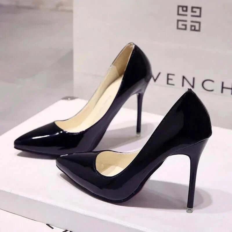 2024 Nude Pumps for Women High Heel Shoes Female Fashion Patent Leather Sexy Pointed Toe Thin Heel Wedding Shoes Plus Size 34-44 - Yara fashion  54021930 2024 Nude Pumps for Women High Heel Shoes Female Fashion Patent Leather Sexy Pointed Toe Thin Heel Wedding Shoes Plus Size 34-44 