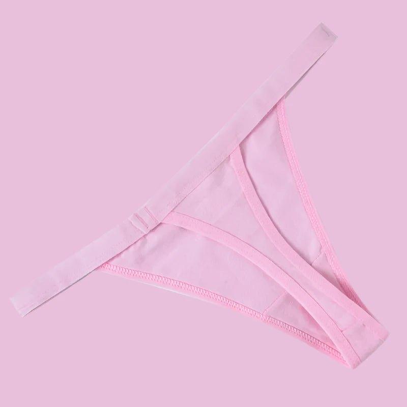 3Pcs Sexy Cotton Thongs Low Waist Seamless Female Comfortable Lingere Underpants Breathable Underwear Women G String - Yara fashionYara fashion