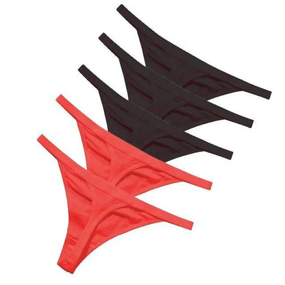 5 Pcs/lot Sexy Women Cotton G String Thongs Low Waist Seamless Female Underpants Solid Colour - Yara fashion  18476279 5 Pcs/lot Sexy Women Cotton G String Thongs Low Waist Seamless Female Underpants Solid Colour 