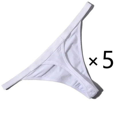 5 Pcs/lot Sexy Women Cotton G String Thongs Low Waist Seamless Female Underpants Solid Colour - Yara fashion  92523837 5 Pcs/lot Sexy Women Cotton G String Thongs Low Waist Seamless Female Underpants Solid Colour 