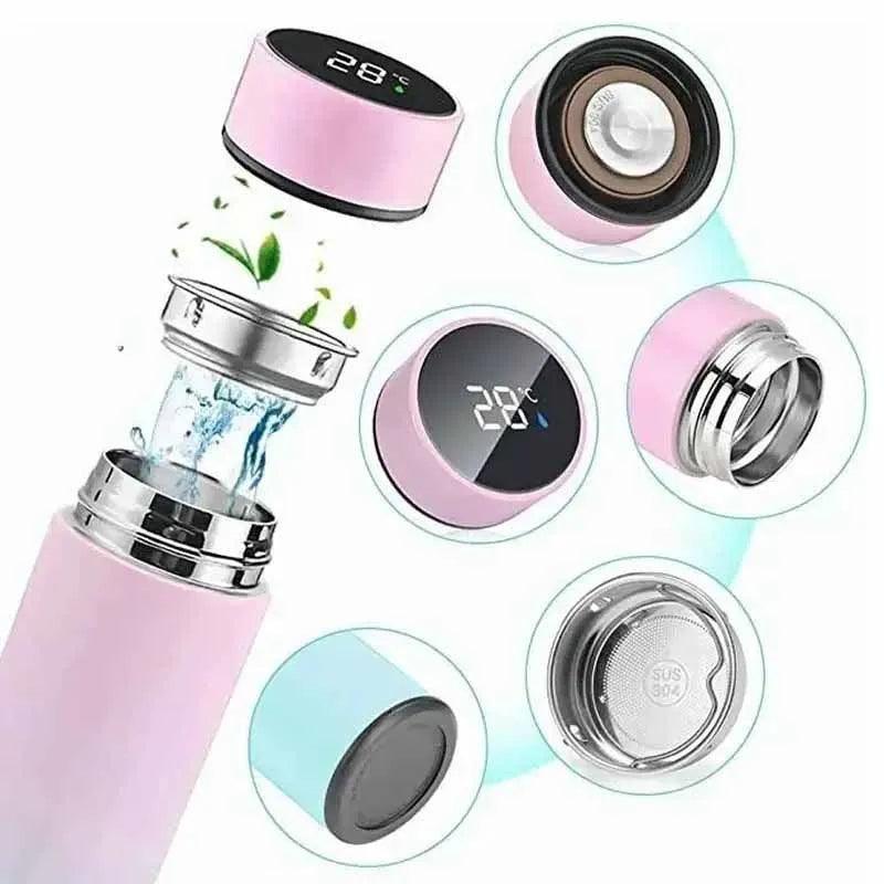 500ml Smart Thermos Bottle LED Temperature Display Thermos Cup Stainless Steel Vacuum Flask Portable Water Bottles Adult Gift - Yara fashion  71639481 500ml Smart Thermos Bottle LED Temperature Display Thermos Cup Stainless Steel Vacuum Flask Portable Water Bottles Adult Gift 