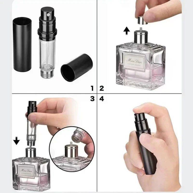 5ml Perfume Atomizer Portable Liquid Container For Cosmetics Traveling Mini Aluminum Spray Alcochol Empty Refillable Bottle - Yara fashion  61552889 5ml Perfume Atomizer Portable Liquid Container For Cosmetics Traveling Mini Aluminum Spray Alcochol Empty Refillable Bottle 