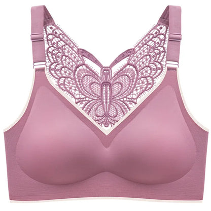 Bras For Women Seamless Plus Size Bra Push Up Women Bra Latex With Pad Vest Top Sexy Butterfly Beauty Back Female Bra