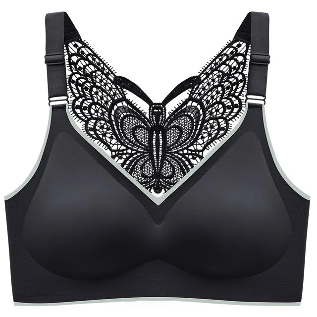 Bras For Women Seamless Plus Size Bra Push Up Women Bra Latex With Pad Vest Top Sexy Butterfly Beauty Back Female Bra