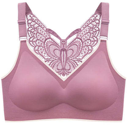 Bras For Women Seamless Plus Size Bra Push Up Women Bra Latex With Pad Vest Top Sexy Butterfly Beauty Back Female Bra