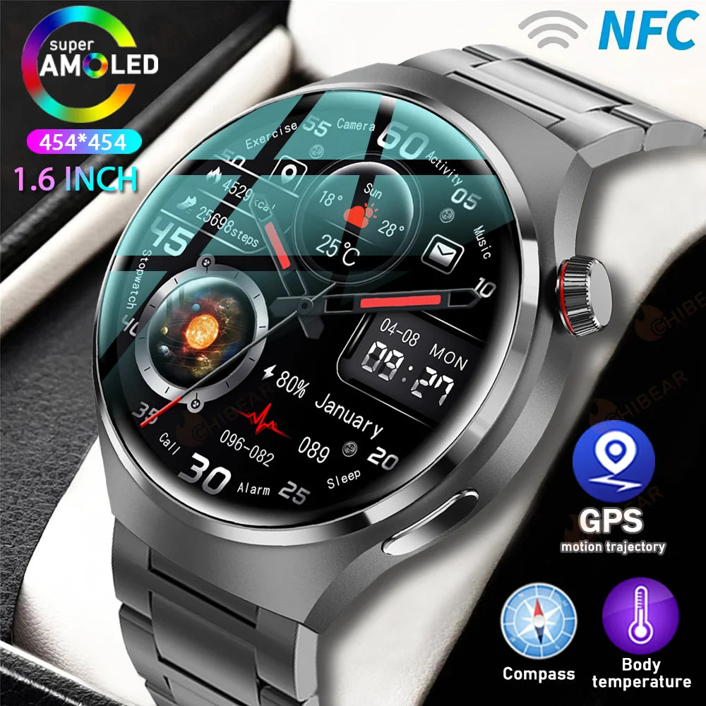 For HUAWEI GT4 Pro GPS NFC Smart Watch Men 360*360 AMOLED Screen Heart rate Bluetooth Call IP68 Waterproof Man Smartwatch 2024 - Yara fashion  46307502 For HUAWEI GT4 Pro GPS NFC Smart Watch Men 360*360 AMOLED Screen Heart rate Bluetooth Call IP68 Waterproof Man Smartwatch 2024 