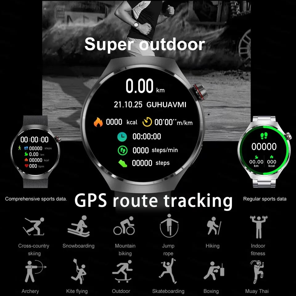 For HUAWEI GT4 Pro GPS NFC Smart Watch Men 360*360 AMOLED Screen Heart rate Bluetooth Call IP68 Waterproof Man Smartwatch 2024 - Yara fashion  45880980 For HUAWEI GT4 Pro GPS NFC Smart Watch Men 360*360 AMOLED Screen Heart rate Bluetooth Call IP68 Waterproof Man Smartwatch 2024 