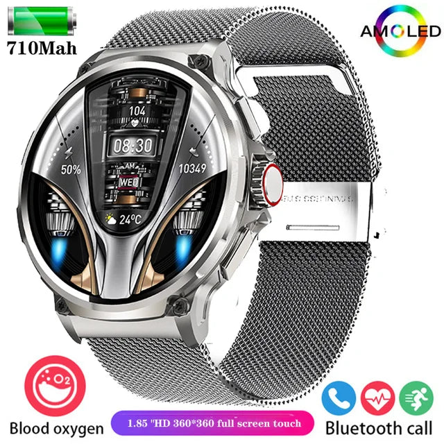 For Huawei Xiaomi GPS Track Smart Watch Men 1.85-Inch Ultra HD AMOLED Screen 710 Mah Battery Bluetooth Call SmartWatch 2024 New - Yara fashion  74828074 For Huawei Xiaomi GPS Track Smart Watch Men 1.85-Inch Ultra HD AMOLED Screen 710 Mah Battery Bluetooth Call SmartWatch 2024 New 