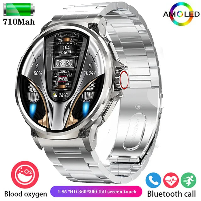 For Huawei Xiaomi GPS Track Smart Watch Men 1.85-Inch Ultra HD AMOLED Screen 710 Mah Battery Bluetooth Call SmartWatch 2024 New - Yara fashion  49834891 For Huawei Xiaomi GPS Track Smart Watch Men 1.85-Inch Ultra HD AMOLED Screen 710 Mah Battery Bluetooth Call SmartWatch 2024 New 