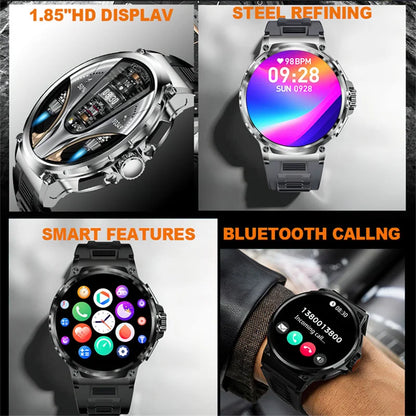 For Huawei Xiaomi GPS Track Smart Watch Men 1.85-Inch Ultra HD AMOLED Screen 710 Mah Battery Bluetooth Call SmartWatch 2024 New - Yara fashion  15900608 For Huawei Xiaomi GPS Track Smart Watch Men 1.85-Inch Ultra HD AMOLED Screen 710 Mah Battery Bluetooth Call SmartWatch 2024 New 