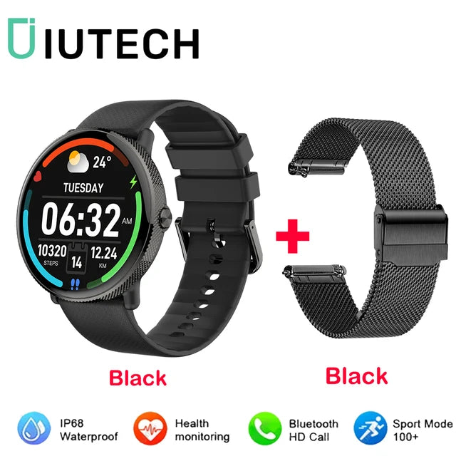 IUTECH S61 Smart Watch Women Men 1.43 Inch Round Electronic Waterproof Watches Bluetooth Calling Sports Smartwatch Male Ladies - Yara fashion  32175325 IUTECH S61 Smart Watch Women Men 1.43 Inch Round Electronic Waterproof Watches Bluetooth Calling Sports Smartwatch Male Ladies 