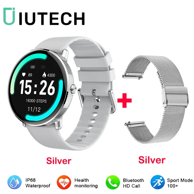 IUTECH S61 Smart Watch Women Men 1.43 Inch Round Electronic Waterproof Watches Bluetooth Calling Sports Smartwatch Male Ladies - Yara fashion  43585412 IUTECH S61 Smart Watch Women Men 1.43 Inch Round Electronic Waterproof Watches Bluetooth Calling Sports Smartwatch Male Ladies 