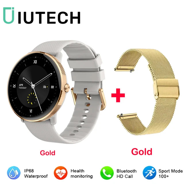 IUTECH S61 Smart Watch Women Men 1.43 Inch Round Electronic Waterproof Watches Bluetooth Calling Sports Smartwatch Male Ladies - Yara fashion  50453758 IUTECH S61 Smart Watch Women Men 1.43 Inch Round Electronic Waterproof Watches Bluetooth Calling Sports Smartwatch Male Ladies 