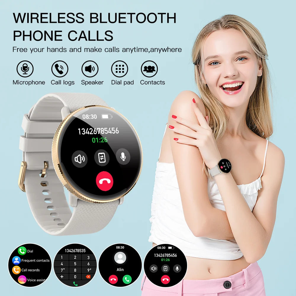 IUTECH S61 Smart Watch Women Men 1.43 Inch Round Electronic Waterproof Watches Bluetooth Calling Sports Smartwatch Male Ladies - Yara fashion  82835056 IUTECH S61 Smart Watch Women Men 1.43 Inch Round Electronic Waterproof Watches Bluetooth Calling Sports Smartwatch Male Ladies 