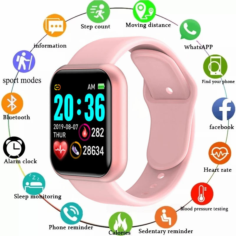 Multifunctional Smart Watch Men Women Bluetooth Connected Phone Music Fitness Sports Bracelet Sleep Monitor - Yara fashion  16904633 Multifunctional Smart Watch Men Women Bluetooth Connected Phone Music Fitness Sports Bracelet Sleep Monitor 