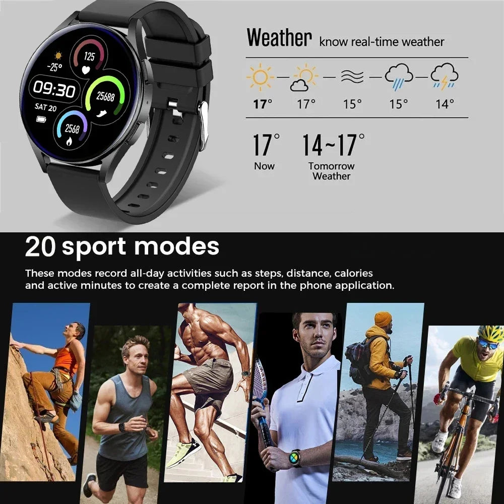 New Smartwatch 6 for Men HD Full Touch Blood Pressure Blood Oxygen Bluetooth Call Sports Smart Watch Men Women For Android IOS - Yara fashion  81907982 New Smartwatch 6 for Men HD Full Touch Blood Pressure Blood Oxygen Bluetooth Call Sports Smart Watch Men Women For Android IOS 