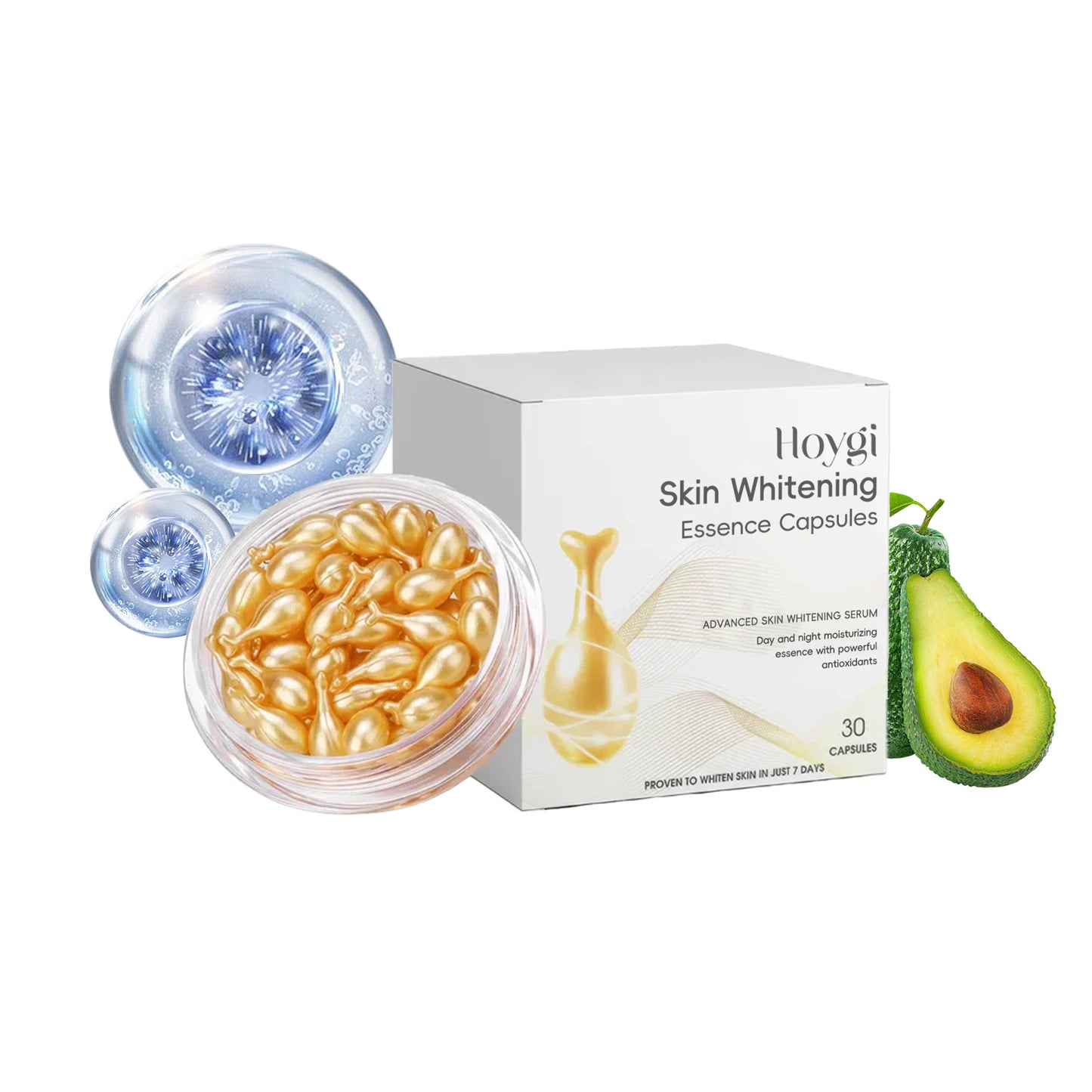 HOYGI Skin Brightening Capsules Naturally brighten your armpits, knees, and elbows to give you a glow