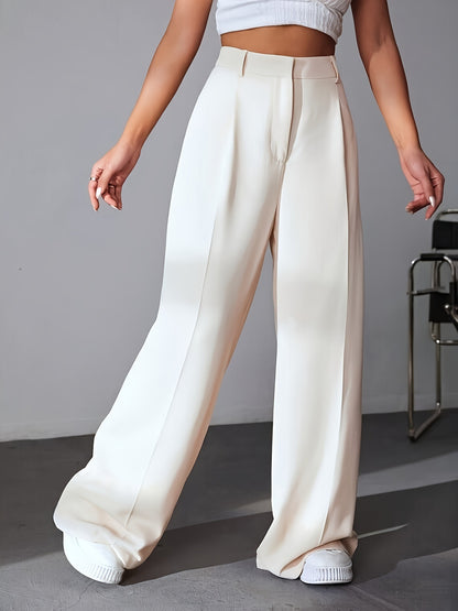 Wide Leg Pants Work Pant Women High Waist Slimming Loose Drooping Straight Mop Pants