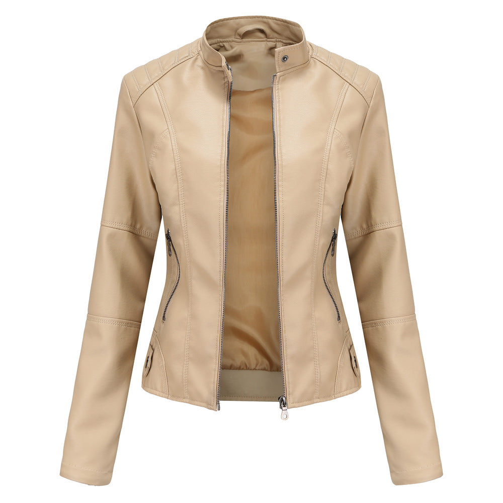 Women Autumn And Winter Solid Color Short Jacket