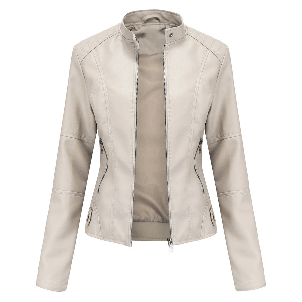 Women Autumn And Winter Solid Color Short Jacket