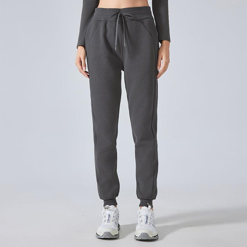 Autumn Winter Casual Loose Tappered Sports Pants Women High Waist All Matching Casual Sweatpants Outdoor Fitness Yoga Pants - Yara fashion Yara fashion 59.99