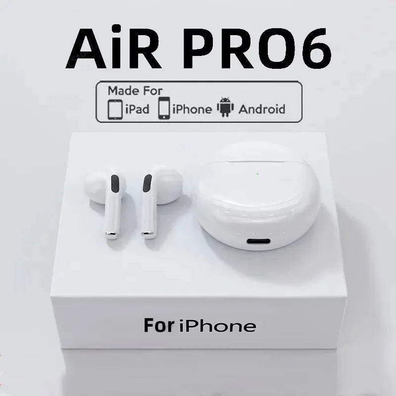 Original Air Pro 6 TWS Wireless Bluetooth Headset 5.3 Headphone Mini Earphone with Mic Charging Box for Xiaomi iPhone Earbuds - Yara fashion  46489910 Original Air Pro 6 TWS Wireless Bluetooth Headset 5.3 Headphone Mini Earphone with Mic Charging Box for Xiaomi iPhone Earbuds 