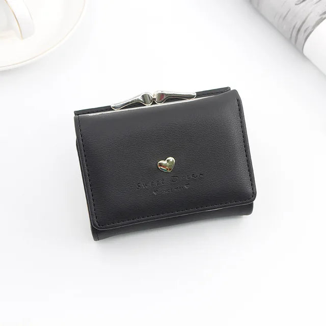 Small Women Wallet loving heart Short Women's Wallet Card Holder Girls Mini Woman Fashion Lady Coin Purse for Female Clutch Bag - Yara fashion  37939386 Small Women Wallet loving heart Short Women's Wallet Card Holder Girls Mini Woman Fashion Lady Coin Purse for Female Clutch Bag 