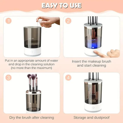 USB Plug Portable Electric Makeup Brush Cleaner with Rubber Makeup Machine Electric USB Quick Cleaner Cleaning Brush Collar Brus - Yara fashion  44450940 USB Plug Portable Electric Makeup Brush Cleaner with Rubber Makeup Machine Electric USB Quick Cleaner Cleaning Brush Collar Brus 