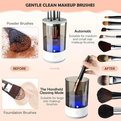 USB Plug Portable Electric Makeup Brush Cleaner with Rubber Makeup Machine Electric USB Quick Cleaner Cleaning Brush Collar Brus - Yara fashion  44829938 USB Plug Portable Electric Makeup Brush Cleaner with Rubber Makeup Machine Electric USB Quick Cleaner Cleaning Brush Collar Brus 