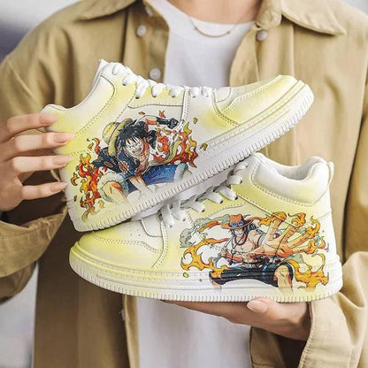 Anime Shoes Men Luff Cosplay Shoes Women Anime Sneakers Casual Shoes High Top Shoes Ace  Retro Classic Loose Denim Jacket - Yara fashion  81996668 Anime Shoes Men Luff Cosplay Shoes Women Anime Sneakers Casual Shoes High Top Shoes Ace  Retro Classic Loose Denim Jacket 