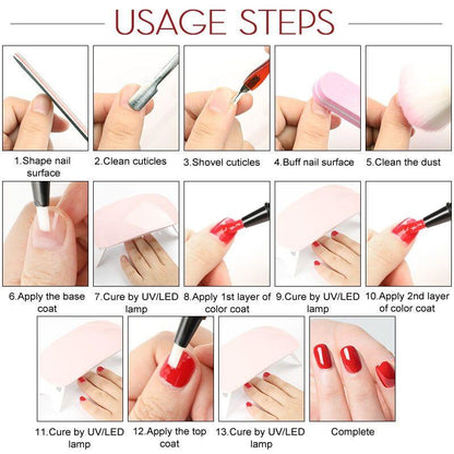 Art Manicure Venalisa 60 Colors Soak Off Enamel Convenience Clean Nail Glue Pen - Yara fashion  35782240 Art Manicure Venalisa 60 Colors Soak Off Enamel Convenience Clean Nail Glue Pen 