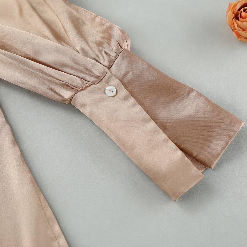 Autumn Ice Silk Skin Friendly Cardigan Homewear Two Piece Casual Long Sleeve Pants Textured Women - Yara fashion  91167392 Autumn Ice Silk Skin Friendly Cardigan Homewear Two Piece Casual Long Sleeve Pants Textured Women 