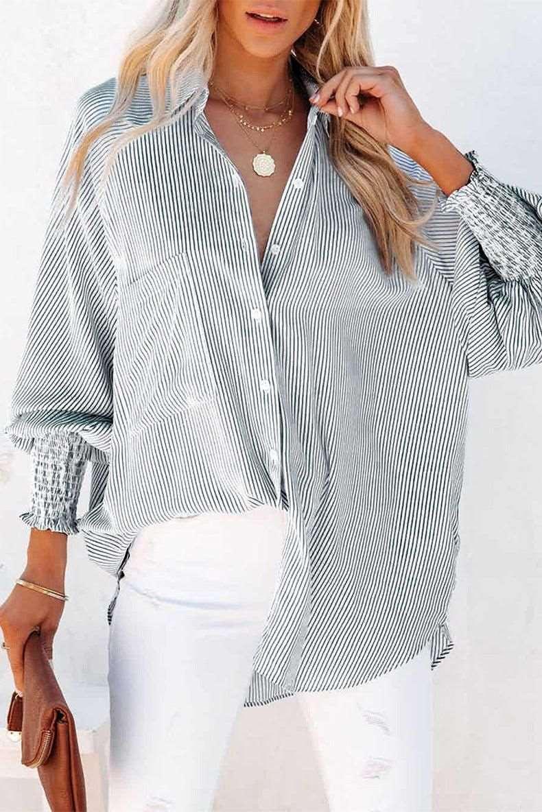 Autumn Long Sleeve Shirt Mid Length Shirt - Yara fashion  80309685 Autumn Long Sleeve Shirt Mid Length Shirt 