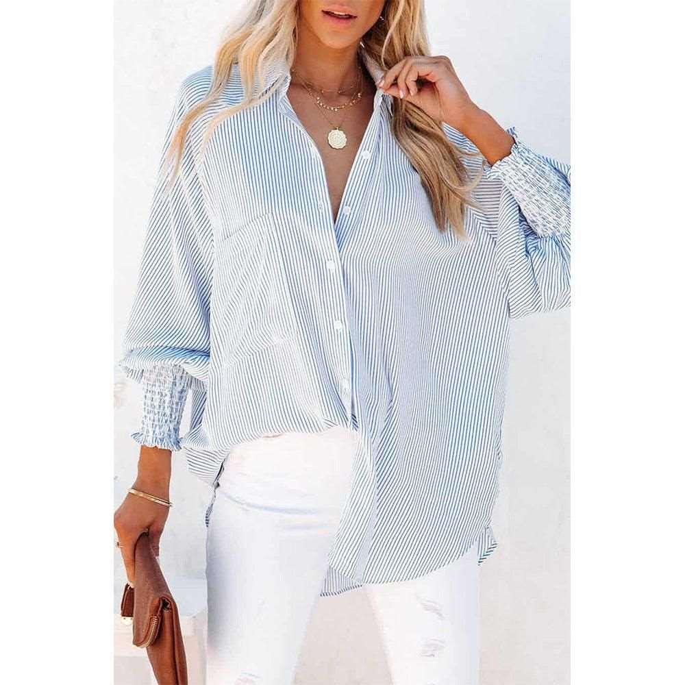 Autumn Long Sleeve Shirt Mid Length Shirt - Yara fashion  56445318 Autumn Long Sleeve Shirt Mid Length Shirt 