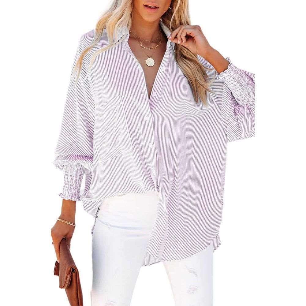 Autumn Long Sleeve Shirt Mid Length Shirt - Yara fashion  19453678 Autumn Long Sleeve Shirt Mid Length Shirt 