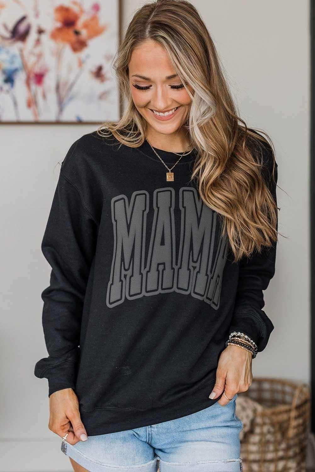 Autumn Pullover round Neck Long Sleeves Top Women Loose Casual Letter Graphic Print Sweatshirt Women - Yara fashion  57897286 Autumn Pullover round Neck Long Sleeves Top Women Loose Casual Letter Graphic Print Sweatshirt Women 