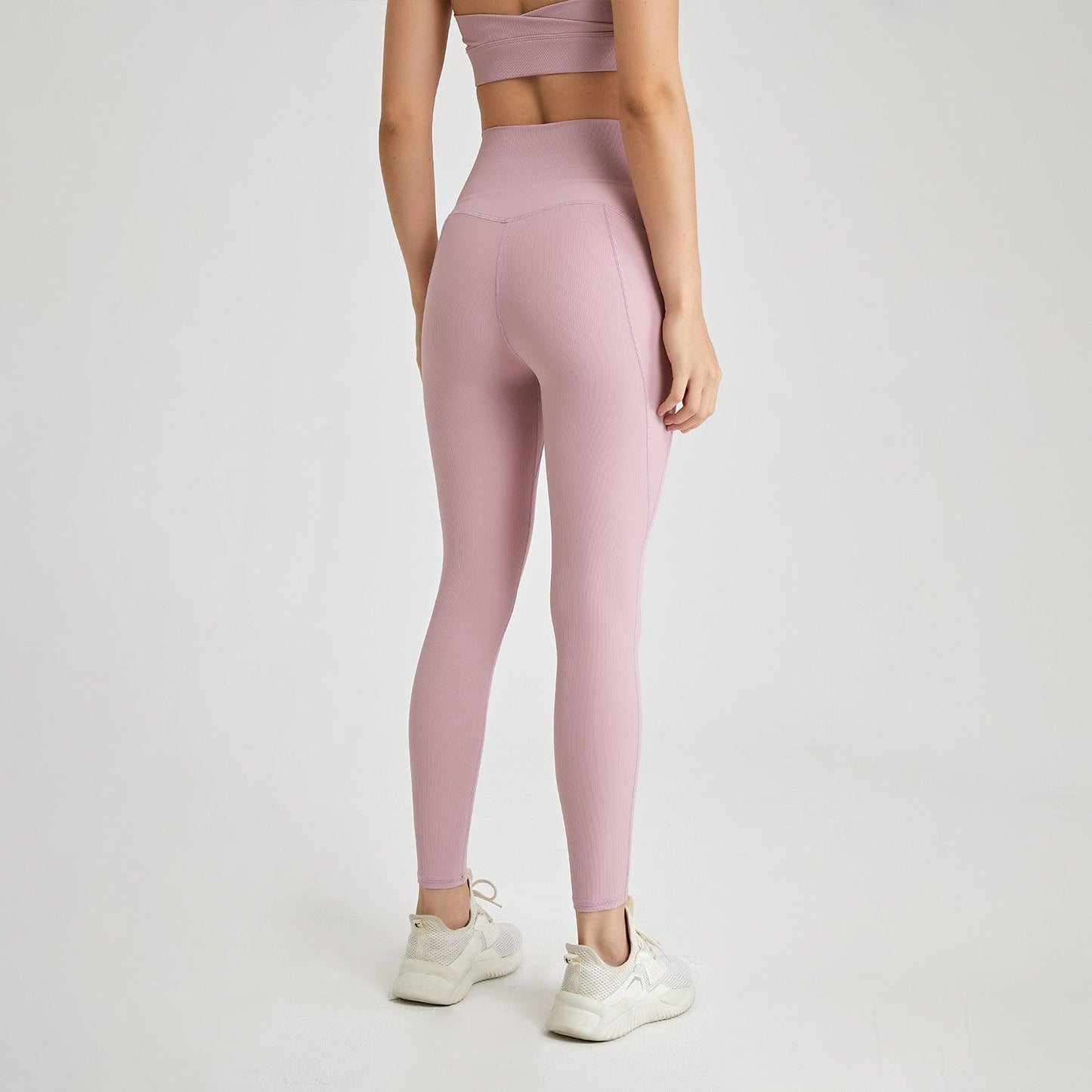 Autumn Winter Rib Nude Feel Yoga Pants Women No Embarrassment Line High Waist Hip Lift Stretch Fitness Sports Tight Trousers - Yara fashion  51567403 Autumn Winter Rib Nude Feel Yoga Pants Women No Embarrassment Line High Waist Hip Lift Stretch Fitness Sports Tight Trousers 