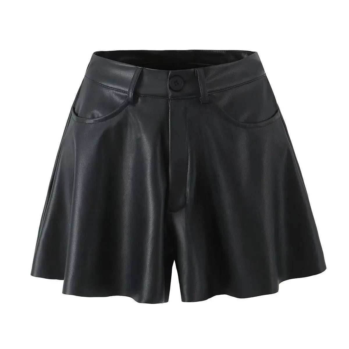 Autumn Winter Women Clothing Leather Short Pantskirt Skirt - Yara fashion  69950151 Autumn Winter Women Clothing Leather Short Pantskirt Skirt 