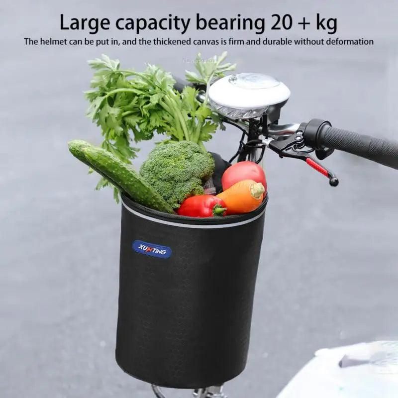 Bicycle Basket Electric Car Mountain Bike Hanging Basket Waterproof Folding Cycling Supplies Outdoor Sports Ride-On Accessories - Yara fashion  75439030 Bicycle Basket Electric Car Mountain Bike Hanging Basket Waterproof Folding Cycling Supplies Outdoor Sports Ride-On Accessories 