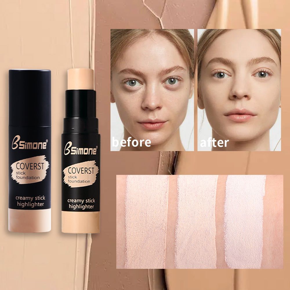 BSIMONE Natural And Durable Waterproof Concealer Repairing Stick Matte 3D Brightening Repairing Nose Shadow Concealer Stick - Yara fashion  86048853 BSIMONE Natural And Durable Waterproof Concealer Repairing Stick Matte 3D Brightening Repairing Nose Shadow Concealer Stick 