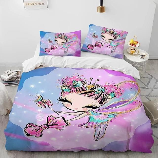 Cartoon Cute Ballet Girl Ballerina Comforter Bedding Set,Duvet Cover Bed Set Quilt Cover Pillowcase,Queen Size Bedding Set Kids - Yara fashion  79633140 Cartoon Cute Ballet Girl Ballerina Comforter Bedding Set,Duvet Cover Bed Set Quilt Cover Pillowcase,Queen Size Bedding Set Kids 