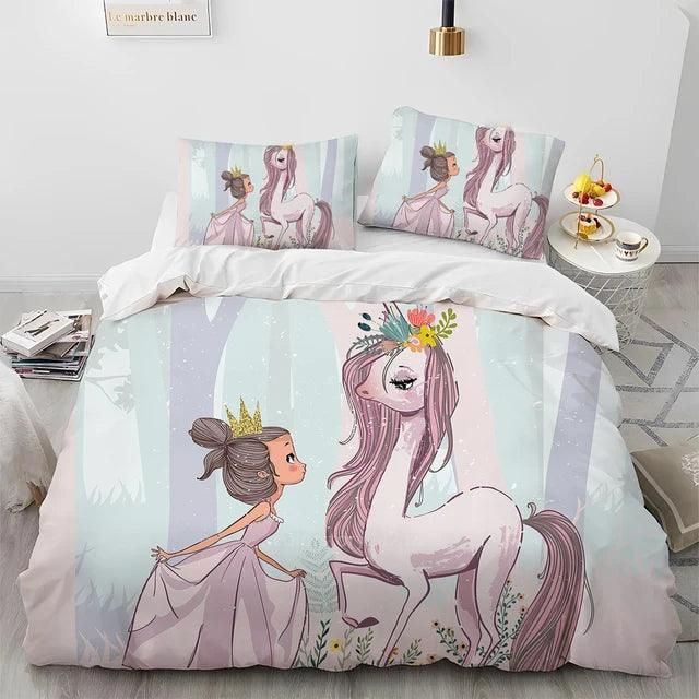 Cartoon Cute Ballet Girl Ballerina Comforter Bedding Set,Duvet Cover Bed Set Quilt Cover Pillowcase,Queen Size Bedding Set Kids - Yara fashion  69720518 Cartoon Cute Ballet Girl Ballerina Comforter Bedding Set,Duvet Cover Bed Set Quilt Cover Pillowcase,Queen Size Bedding Set Kids 