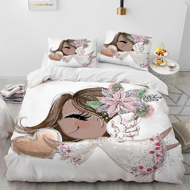 Cartoon Cute Ballet Girl Ballerina Comforter Bedding Set,Duvet Cover Bed Set Quilt Cover Pillowcase,Queen Size Bedding Set Kids - Yara fashion  14364839 Cartoon Cute Ballet Girl Ballerina Comforter Bedding Set,Duvet Cover Bed Set Quilt Cover Pillowcase,Queen Size Bedding Set Kids 