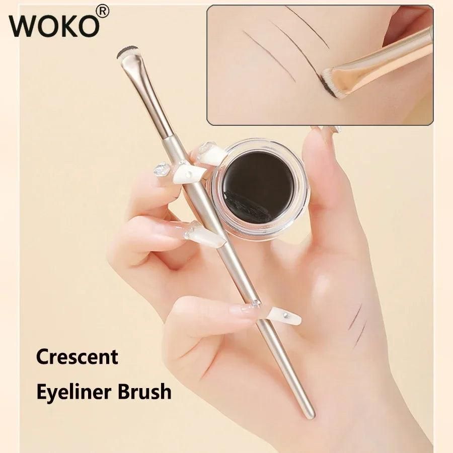 Crescent Eyeliner Brush Draw Eyeliner Eye band Contour Makeup Tools Upgrade half round Crescent Blade Eye liner Makeup Brush Thin - Yara fashion  2935807 Crescent Eyeliner Brush Draw Eyeliner Eye band Contour Makeup Tools Upgrade half round Crescent Blade Eye liner Makeup Brush Thin 