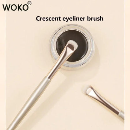 Crescent Eyeliner Brush Draw Eyeliner Eye band Contour Makeup Tools Upgrade half round Crescent Blade Eye liner Makeup Brush Thin - Yara fashion  67247655 Crescent Eyeliner Brush Draw Eyeliner Eye band Contour Makeup Tools Upgrade half round Crescent Blade Eye liner Makeup Brush Thin 